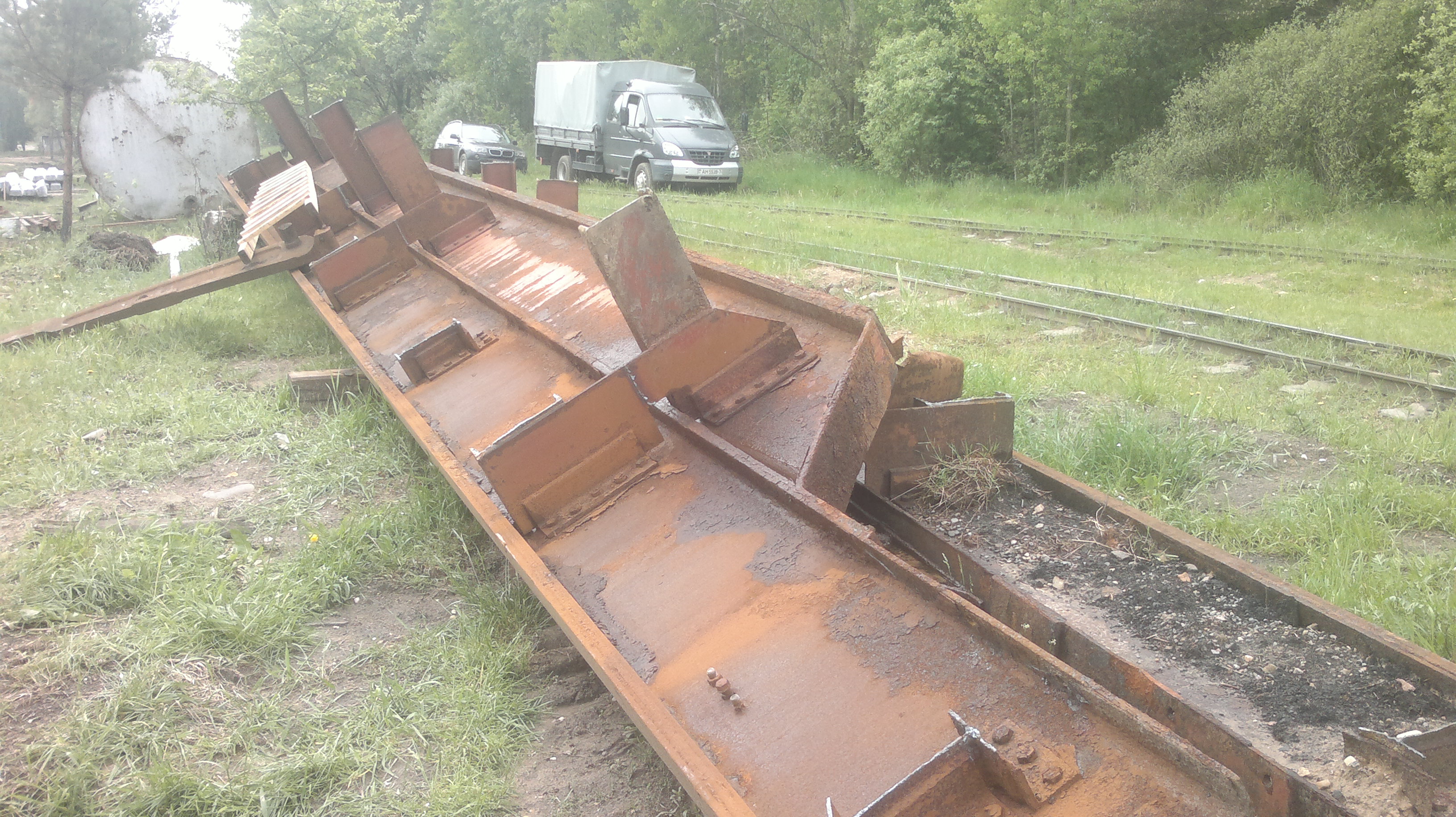 Платформа механических вагонных весов