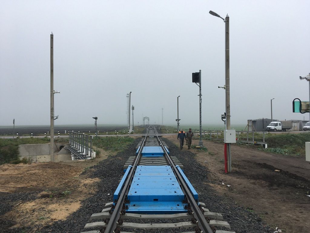Вагонные весы Модуль на железнодорожном пути